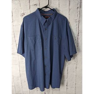 Ridgecut Toughwear Nylon Casual 3XL Short‎ Sleeve Shirt Blue LightWeight